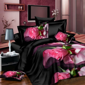 Flower Design Bedding Set
