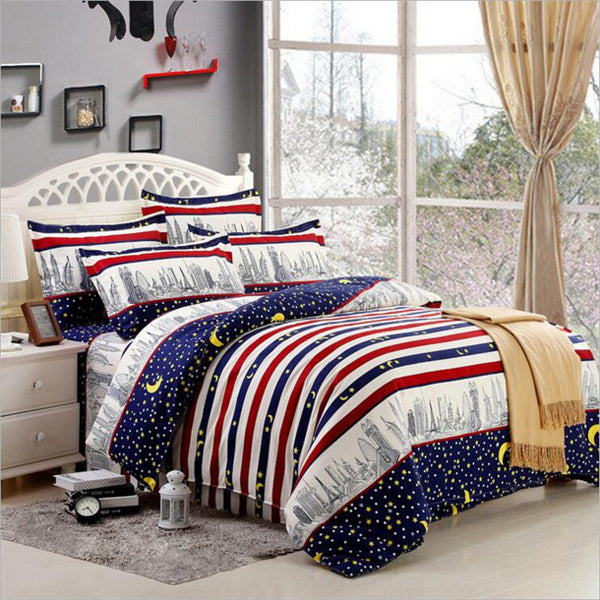 Reactive Printing Bedding Set