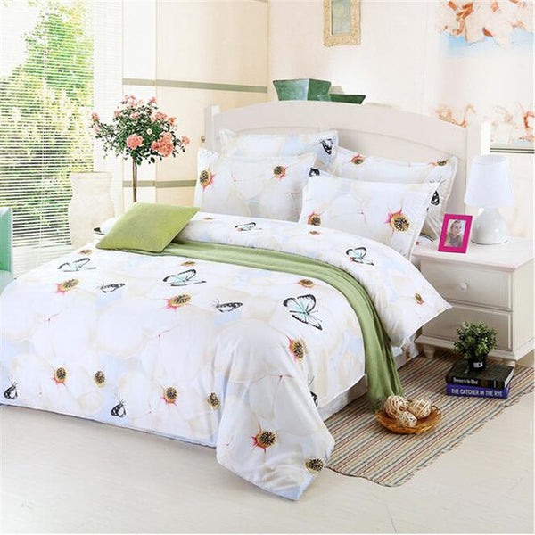 Flower Printed Bedding Set