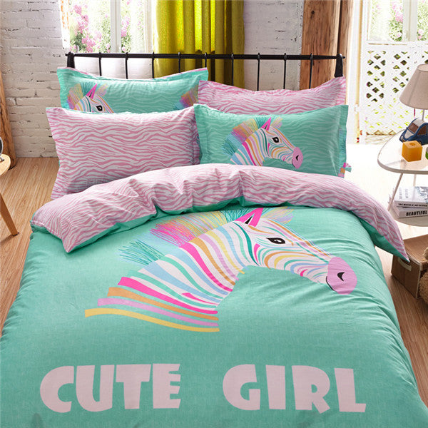 Cute Cartoon Bed Sheet
