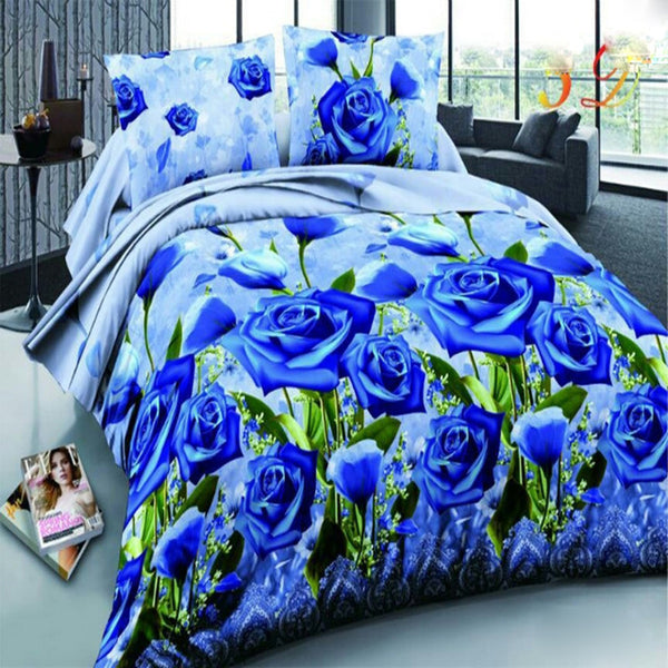 Flower Printed Bedding Set