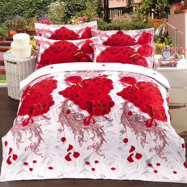 Flower Printed Bedding Set