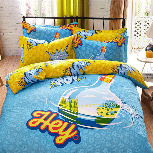 Cute Cartoon Bed Sheet
