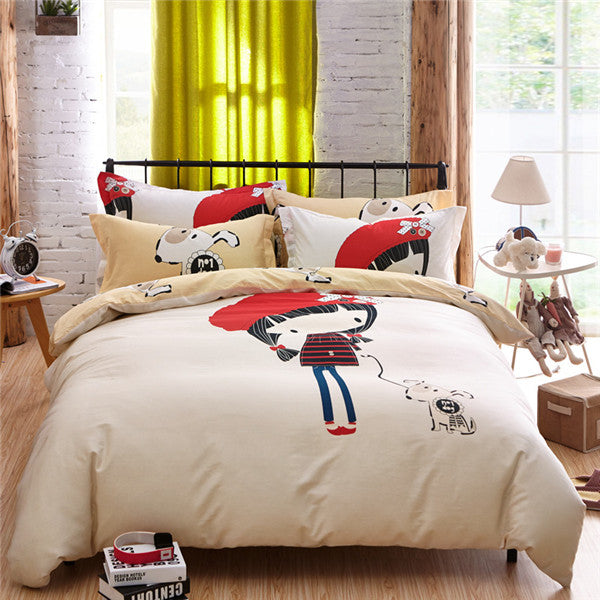 Cute Cartoon Bed Sheet