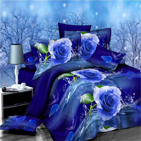 Flower Printed Bedding Set