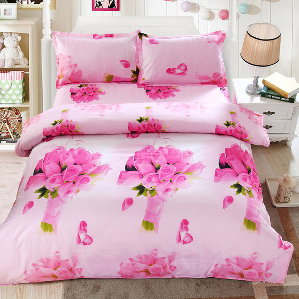 Flower Printed Bedding Set