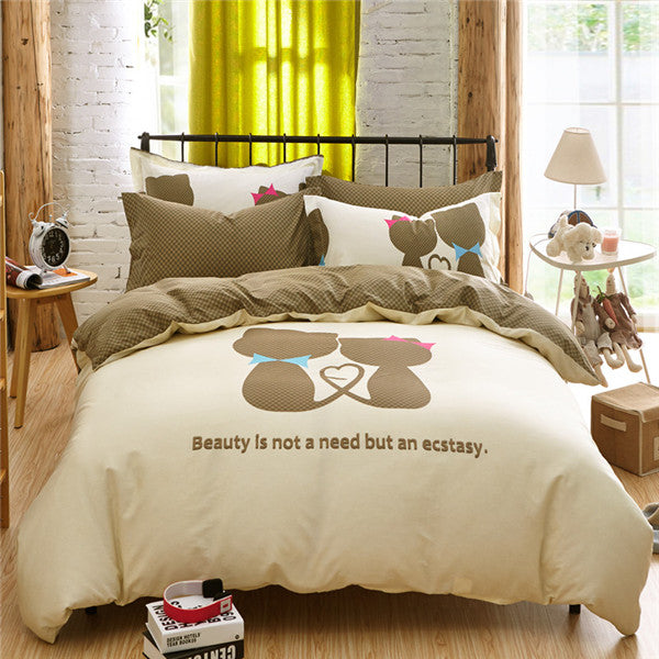 Cute Cartoon Bed Sheet
