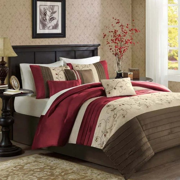 Stripe Flowers Bedding Set