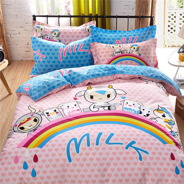 Cute Cartoon Bed Sheet